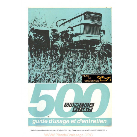 Someca 500 Tracteur Guide Entretien