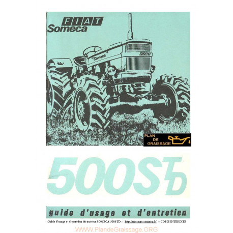 Someca 500td Tracteur Guide Entretien