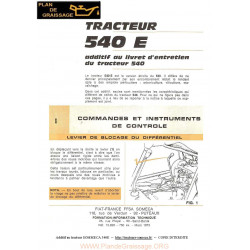 Someca 540 E Tracteur Livret Entretien