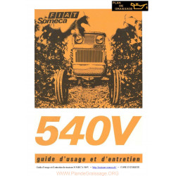 Someca 540 V Tracteur Guide Entretien