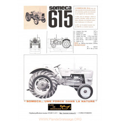 Someca 615 Tracteur Dimention