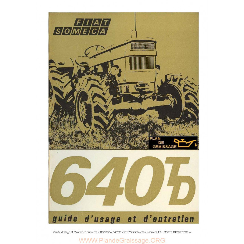 Kit stickers pour tracteur SOMECA 640 DT 