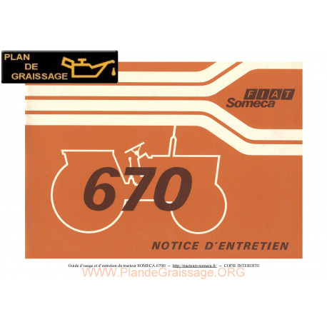 Someca 670 Tracteur Notice Entretien