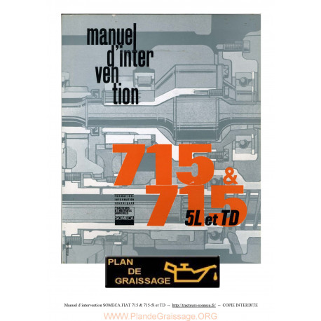 Someca 715 5l Td Tracteur Manuel Intervention