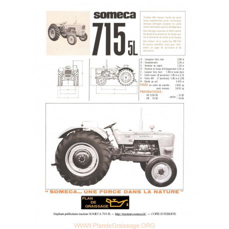 Someca 715 5l Tracteur Info