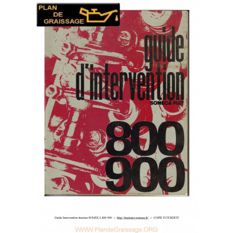 Someca 800 900 Tracteur Guide Intervention