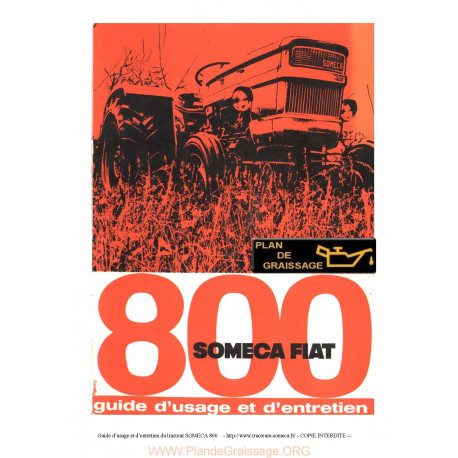 Someca 800 Tracteur Guide Entretien