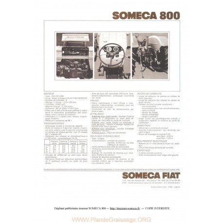 Someca 800 Tracteur Info