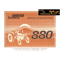 Someca 880 Tracteur Notice Entretien