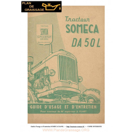 Someca Da50 L Tracteur Guide Usage