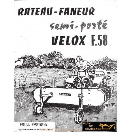 Someca F 58 Rateau Faneur Velox