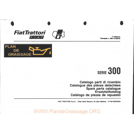 Someca Fiat 300 Tracteur Catalogue Pieces