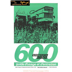 Someca Fiat 600 Tracteur Guide Entretien