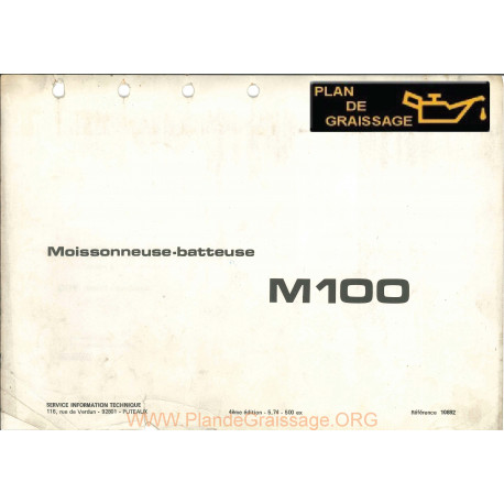 Someca M100 Moissonneuse Batteuse