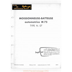 Someca M75 Type 07 Moissonneuse Batteuse