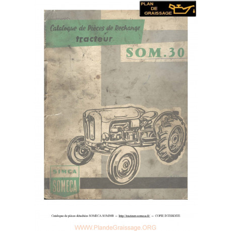 Someca Som 30b Tracteur Pieces Rechange