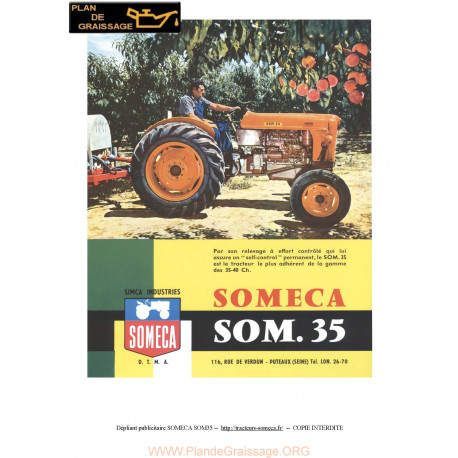 Someca Som 35 Tracteur Technique