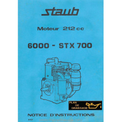 Staub 6000 Stx 700 Moteur Motoculteurs