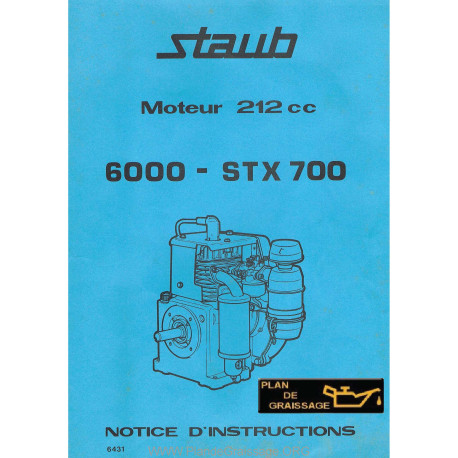 Staub 6000 Stx 700 Moteur Motoculteurs