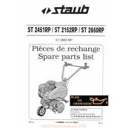 Staub St 2451 Rp Motoculteurs