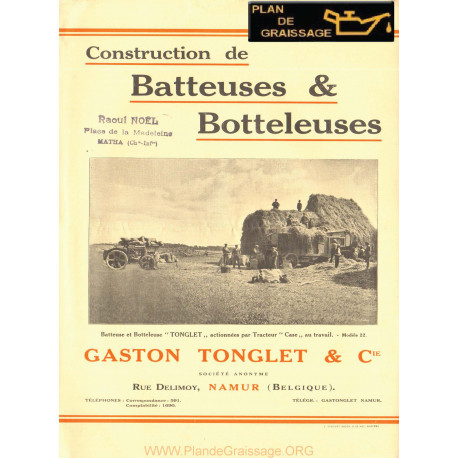 Tonglet Batteuses Botteleuses