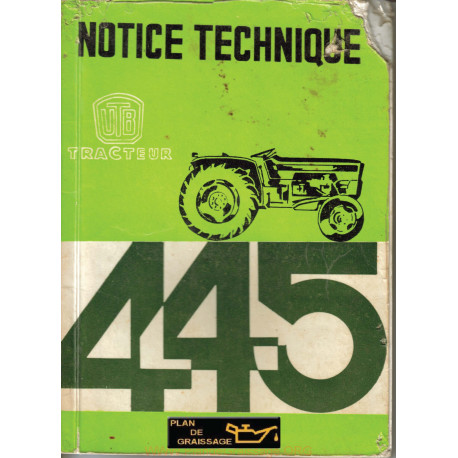 Utb 445 V L Notice 1971