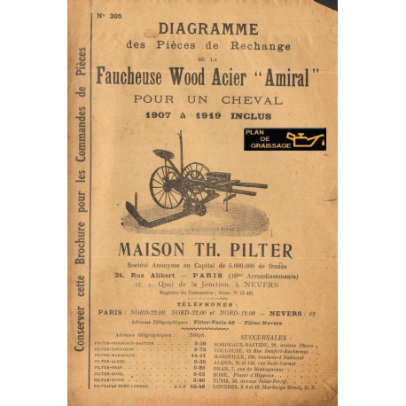 Wood Acier Amiral Faucheuse 1cheval