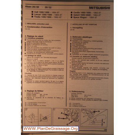 Aisan 26 30 28 32 Mitsubishi Colt Lancer Tredia Cordia Galant Space Wagon Carburator