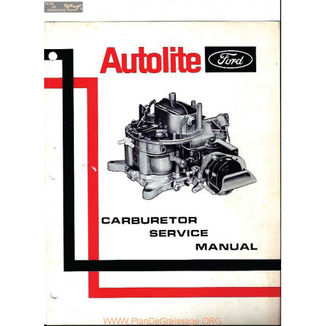 Autolite Ford Service Manual 1970