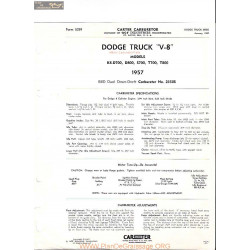 Carter K8 D 700 800 Bbd 2550 1957 Dodge Truck
