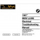 Bmw L6 M6 E24 Electrical Troubleshooting 1987