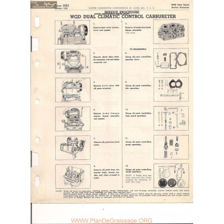 Carter Wgd 3552 Carburetor