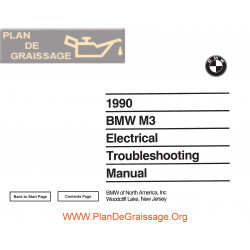 Bmw M3 1990 Electrical Troubleshooting Manual