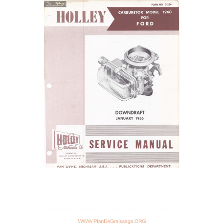 Holley 1909 1960 Carburetor Ford 1956