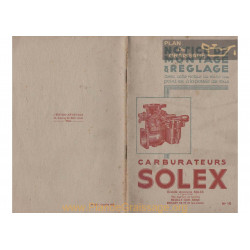 Solex 26 30 35 40 Double Notice 1938