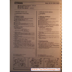 Solex 26 35 Csic Scic Citroen 2cv Lna Visa Club Special Dyane Ami 6 8 Carburator