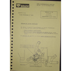 Solex 32 35 Cicsa Renault 14 Ts R1212 Nd547ds
