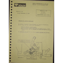 Solex 32 35 Cicsa Renault 14 Ts R1212 Nd547ds