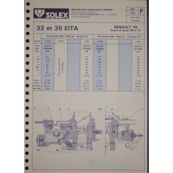 Solex 32 35 Eita Renault 18 Tm Ta R1340 R1350 R1341 R1351 3671 F