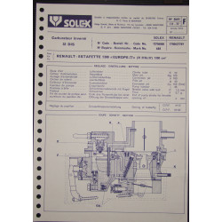 Solex 32 Dis Renault Estafette 1300 Europe 77 1300 R2136 R2137 3649 F