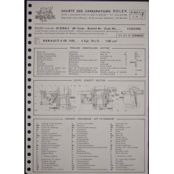 Solex 32 Eisa 3 Renault 6 R1181 3622a F