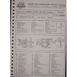 Solex 32 Eisa 3 Renault 6 R1181 3622b F