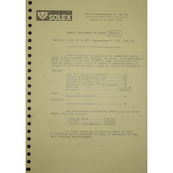 Solex 32 Seia Renault 5 Gtl R1225 Nd498ds