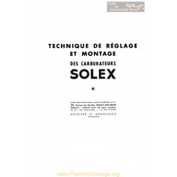 Solex Carburateur Information