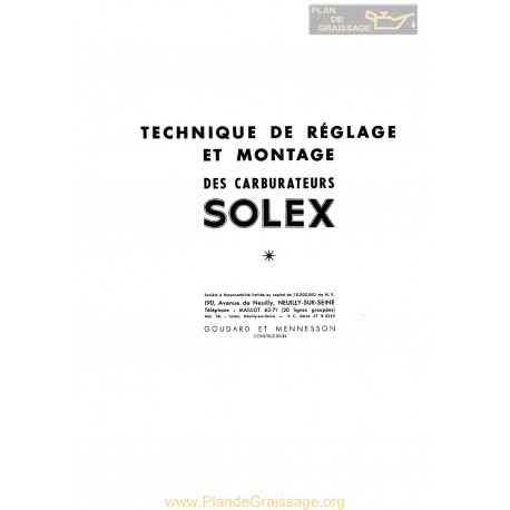 Solex Carburateur Information