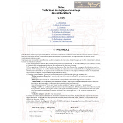 Solex Carburateurs 1979