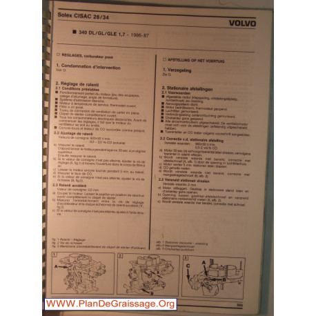 Solex Cisac 28 34 Volvo 340 Dl Gl Gle 1700 1986 1987 Carburator