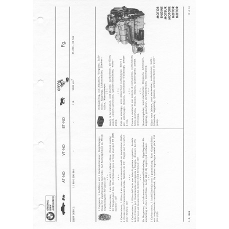 Bmw Moteur De Rechange Org 2600 L