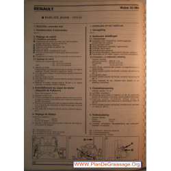 Weber 32 Ibr Renault R14 Tl Gtl Carburator
