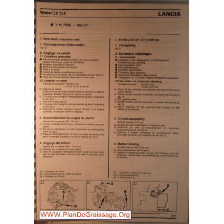 Weber 32 Tlf Lancia Y 10 Fire Carburator